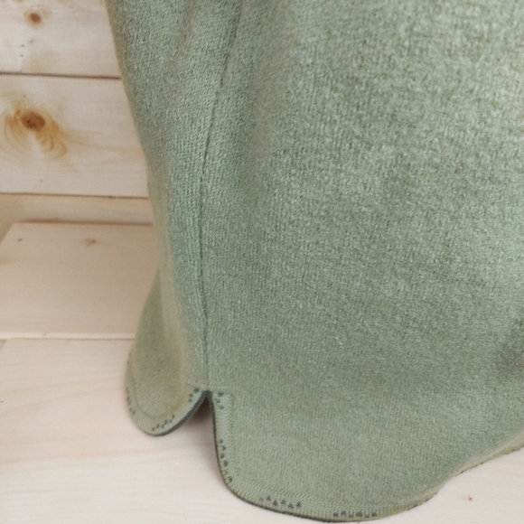 GADDY Boiled Wool Handmade Sweater Cardigan Jacket Flowers Embroidery Size M - Picture 10 of 13